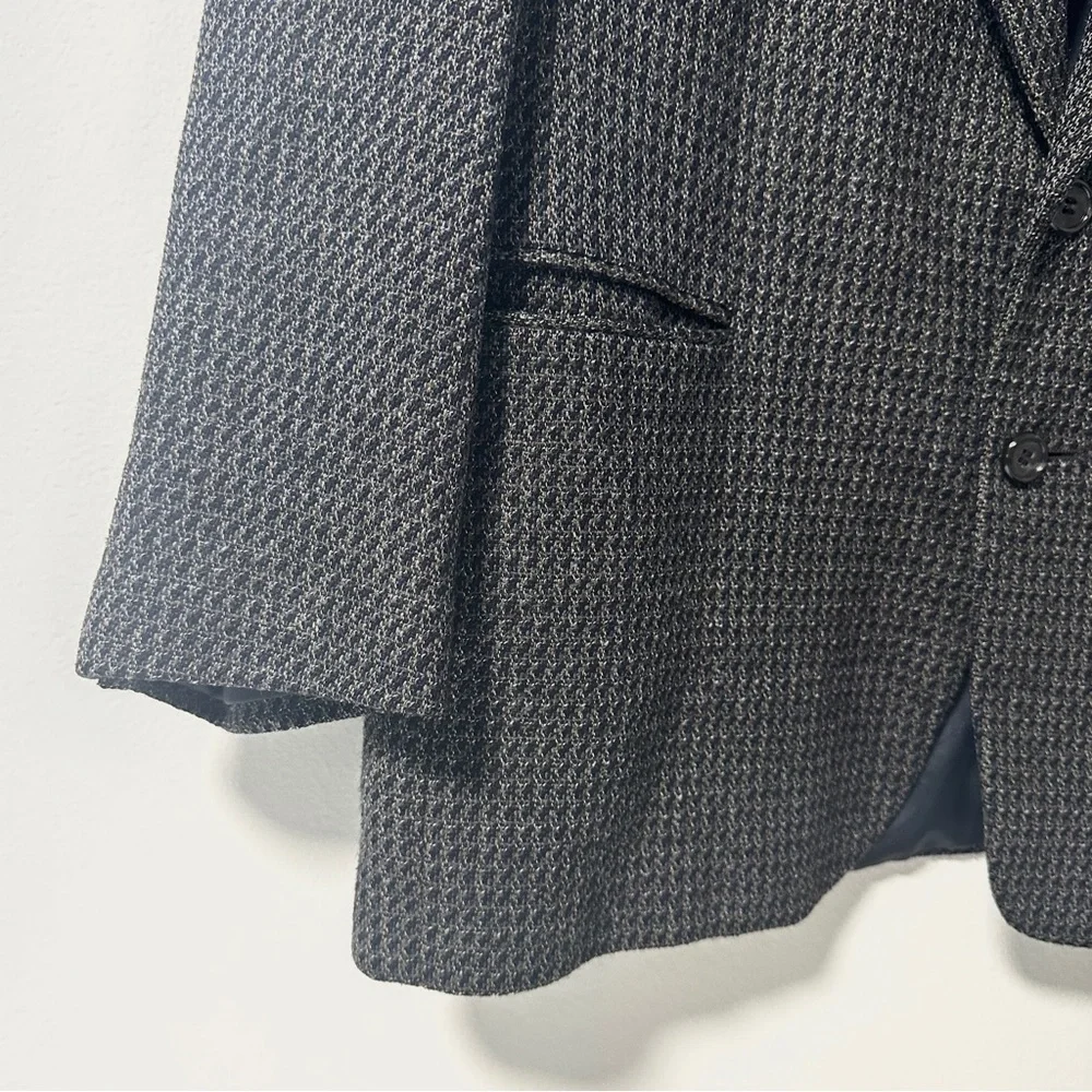 Perry Ellis Portfolio Gray Wool Blend Sport Coat Jacket Men’s Size 42S Office